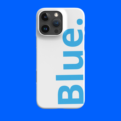 Blue. iPhone® Case