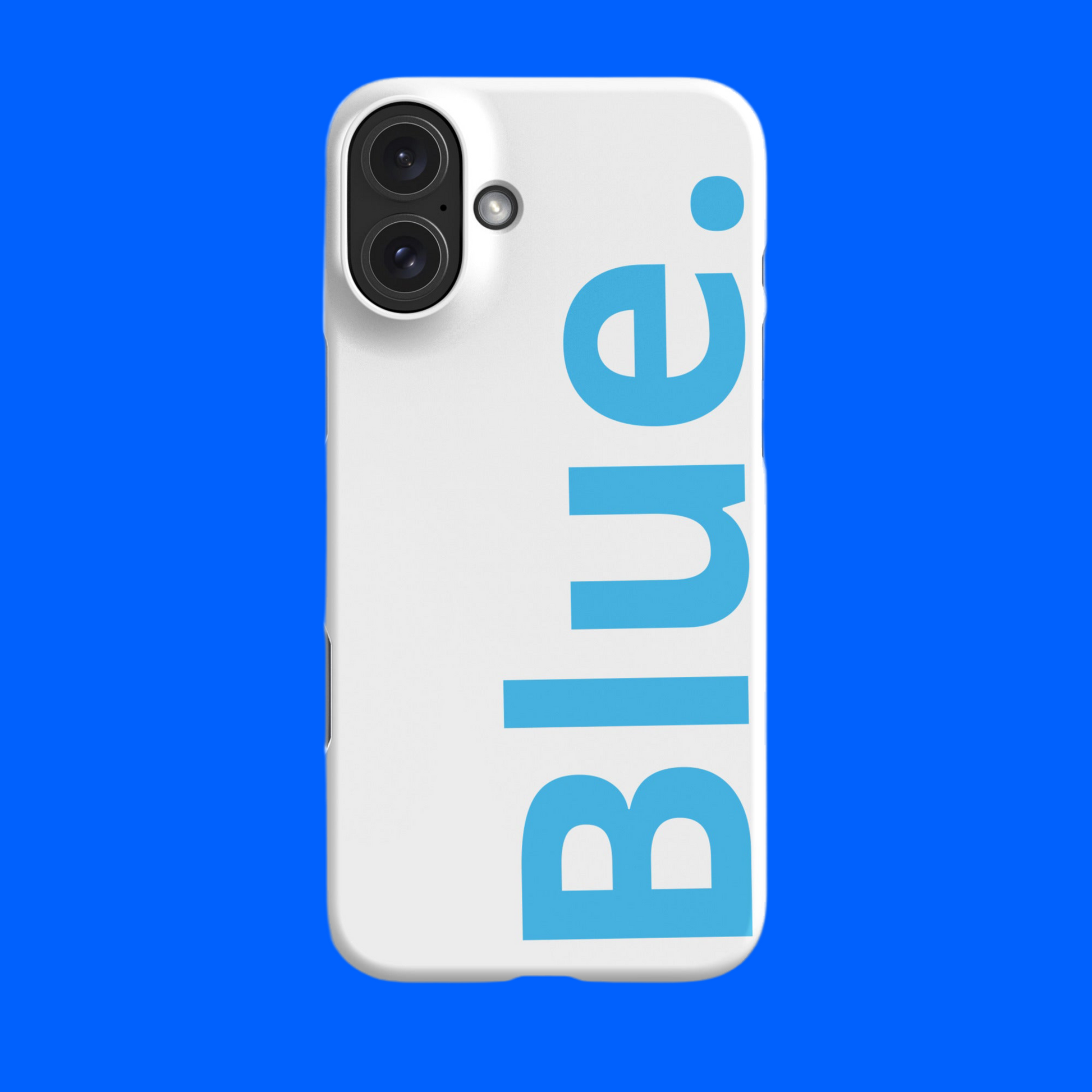 Blue. iPhone® Case