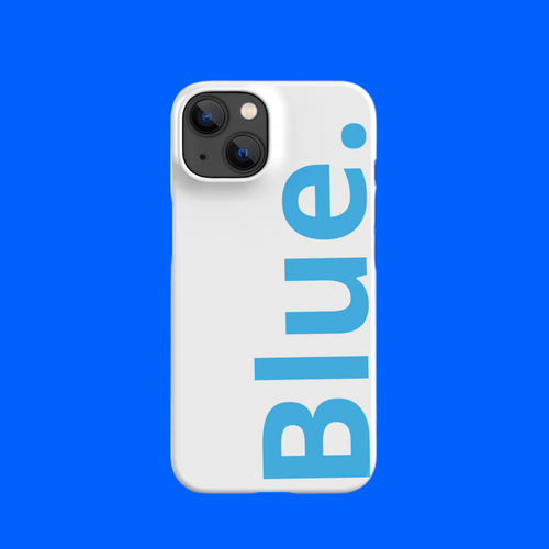 Blue. iPhone® Case